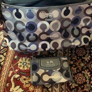 Coach bag with matching coin purse